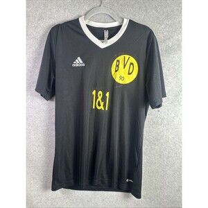 Borussia Dortmund Adidas BVB Black Puma Soccer Jersey Mens Large Custom #11